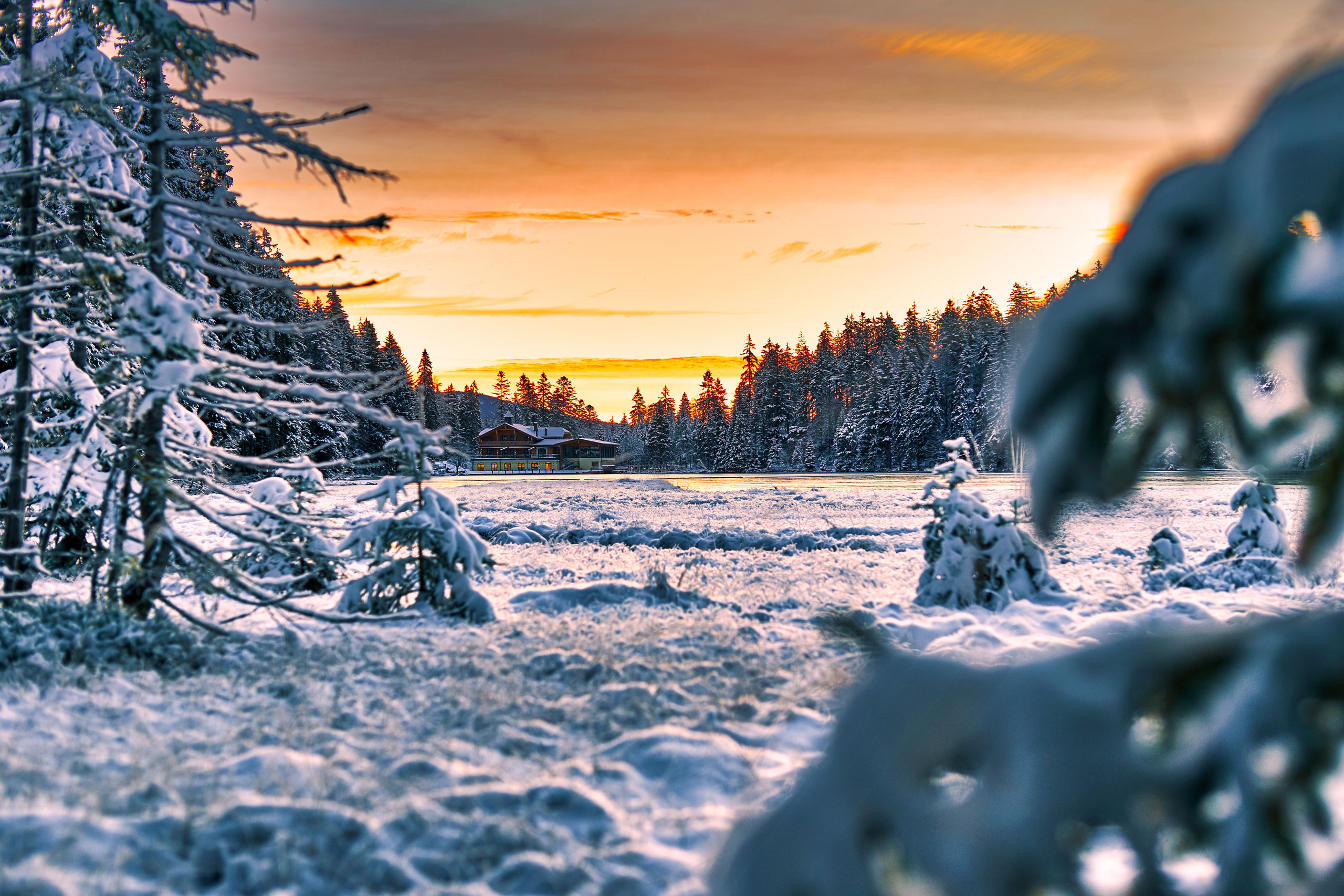 Winter Sonnenaufgang im ARBERLAND. © Woidlife Photography