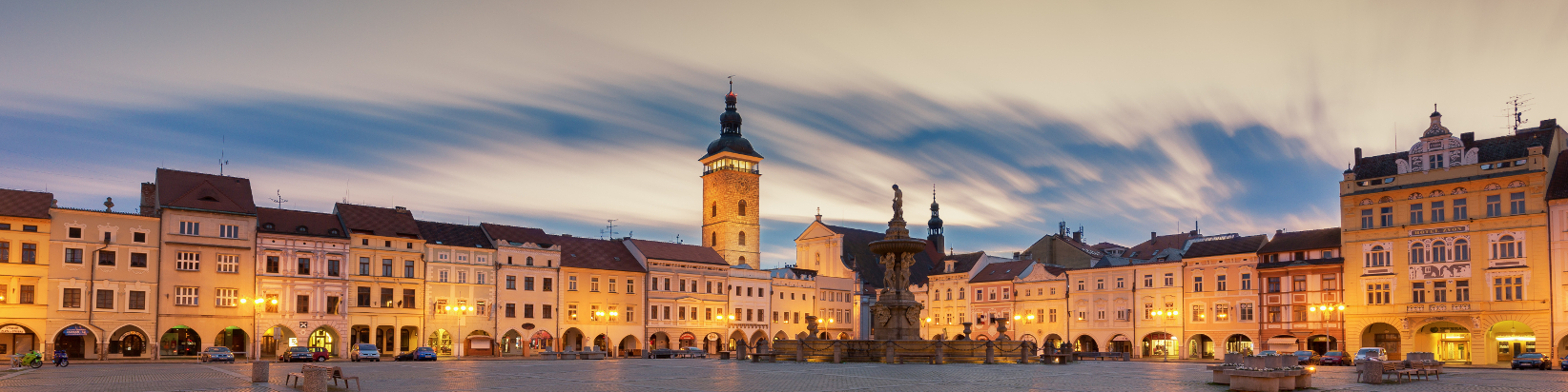 Stadtplatz der Böhmerwaldstadt Budweis