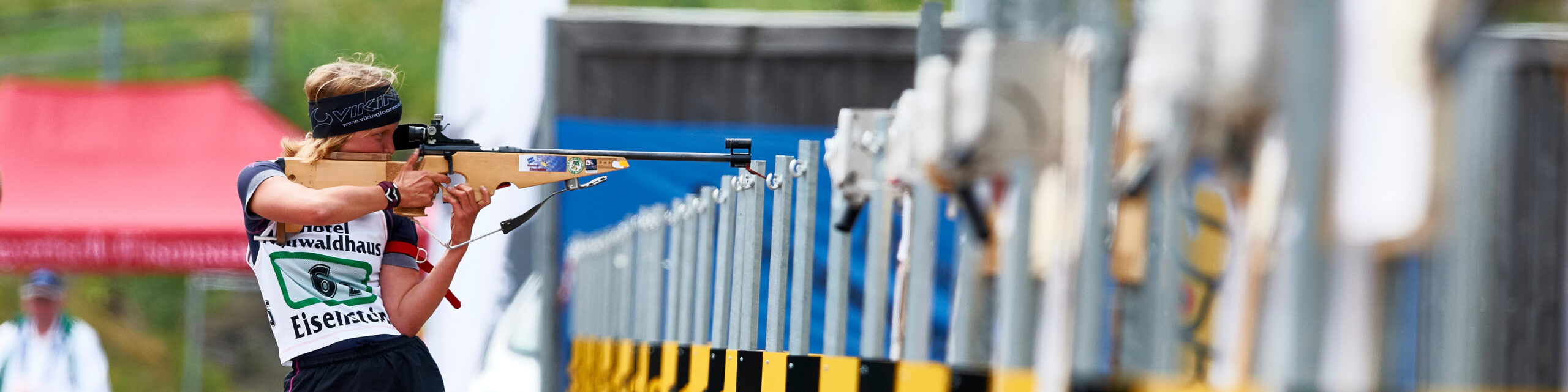 Sommerbiathlon im ARBER Hohenzollern Skistadion.