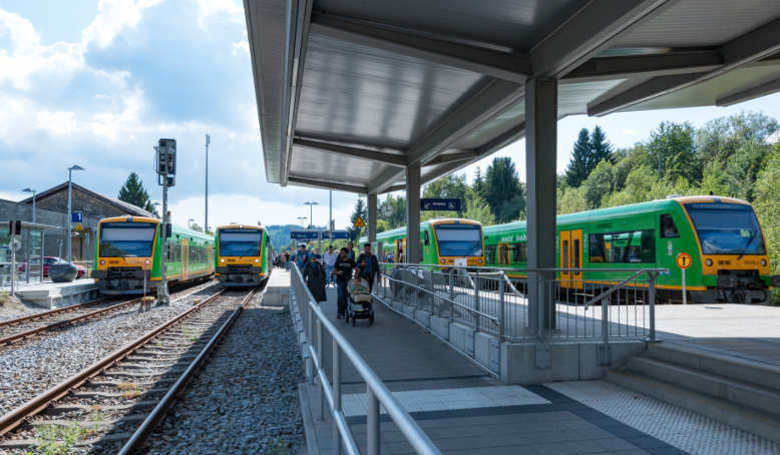 Bahnhof Zwiesel.