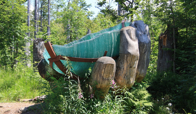 Die Glasarche auf dem Lusen im Bayerischen Wald.