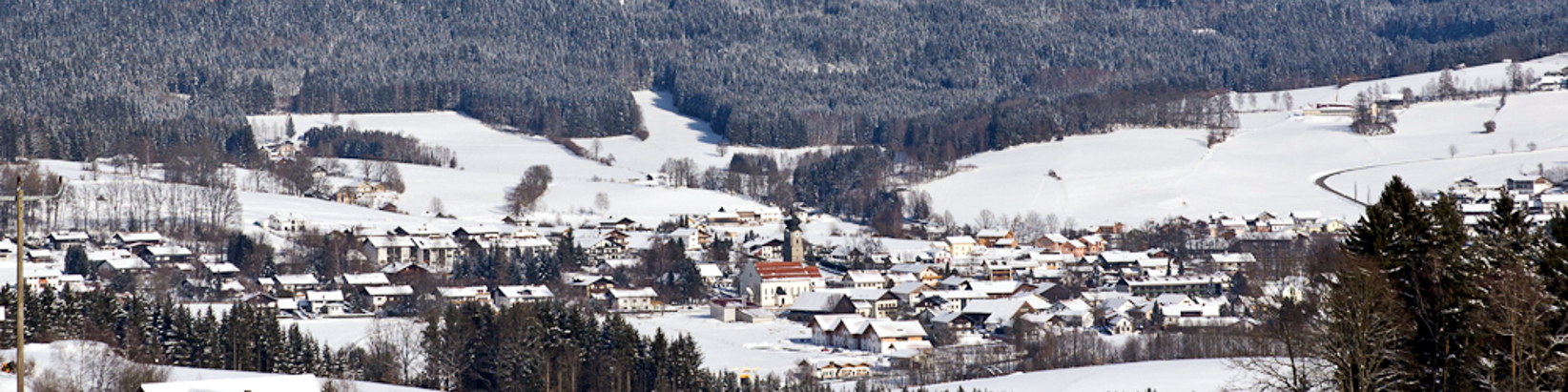 Ortsansicht Drachselsried Winter