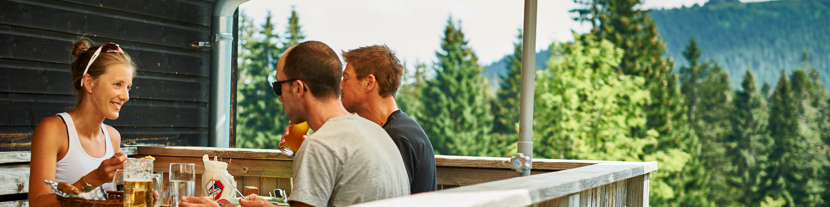 Hüttenbrotzeit auf der Chamer Hütte, Kleiner Arber