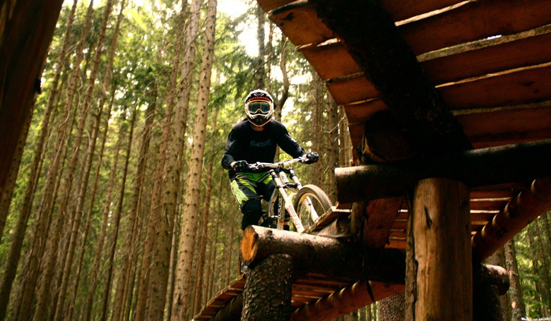 Bikepark Špičák in Böhmen.