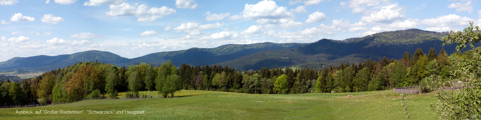 Ausblick auf die "8-Tausender" im ARBERLAND