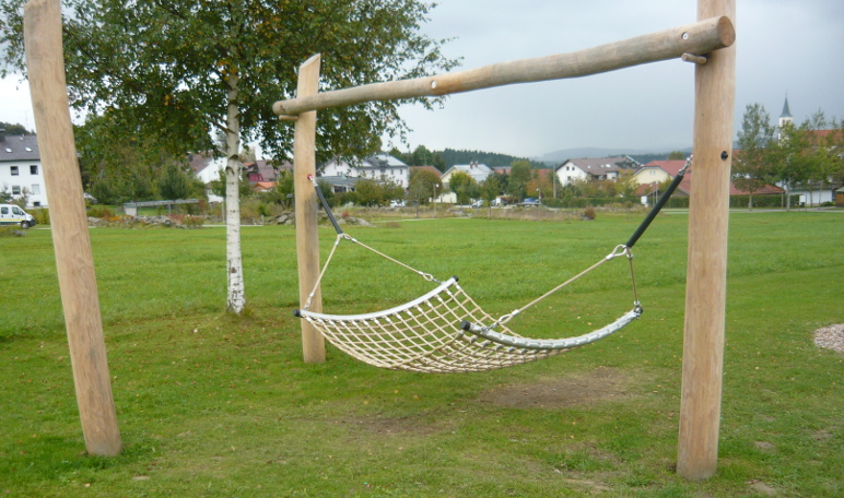 Kurpark Bischofsmais Umlenkhängematte