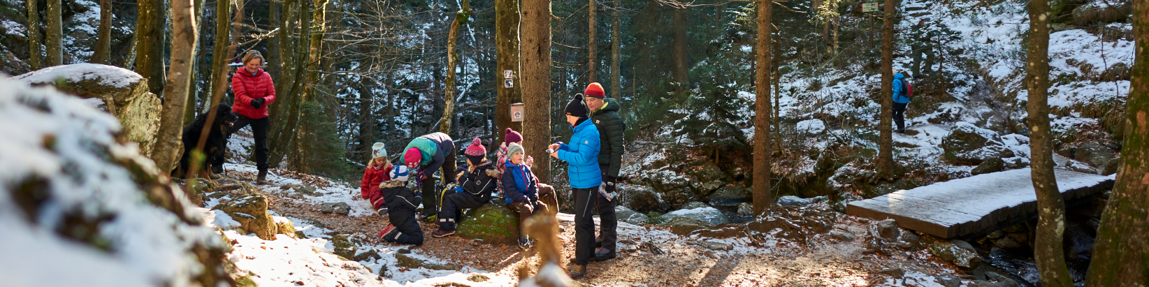 Winterwanderung mit Familie