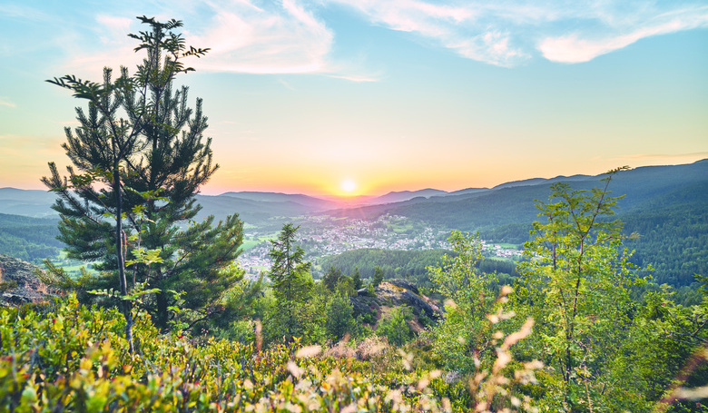 Panoramablick vom Silberberg in Bodenmais.