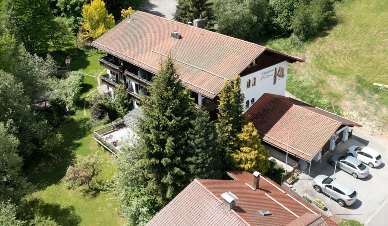 Gästehaus Falkenau von oben