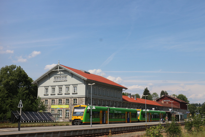 Grenzbahnhof Bayerisch Eisenstein.